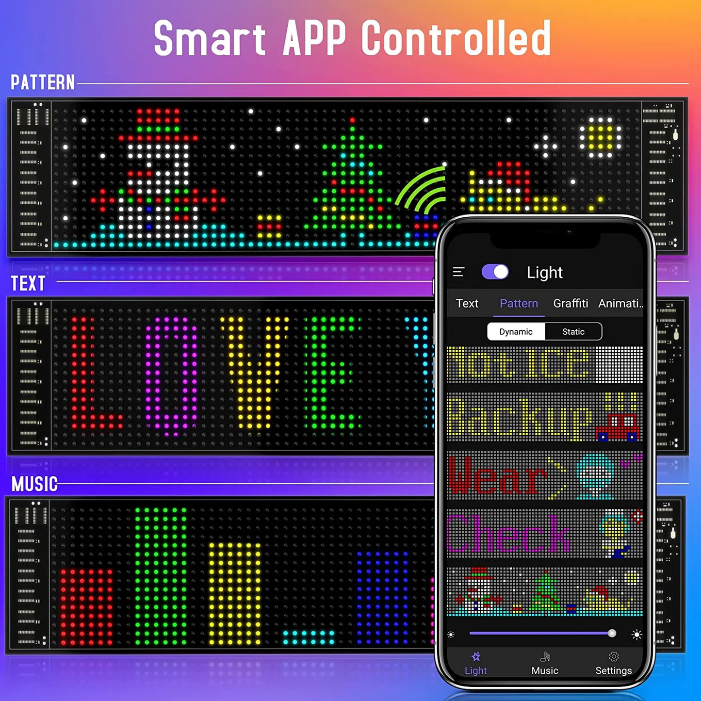 BS Auto™ Led Matrix Pixel Panel